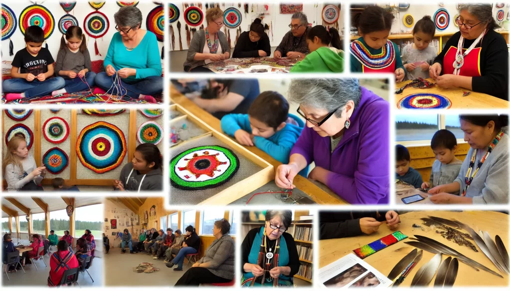 Learning the Craft of Indigenous Beadwork and Quillwork